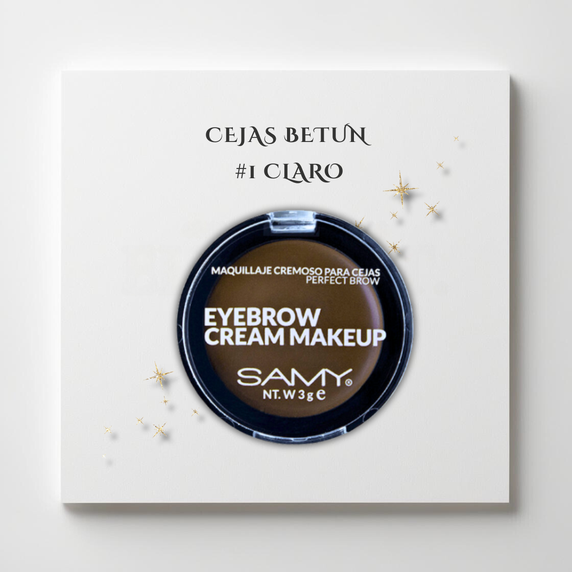 SAMY MAQUILLAJE CREMOSO CEJAS BETUN #1 CLARO X 3GR